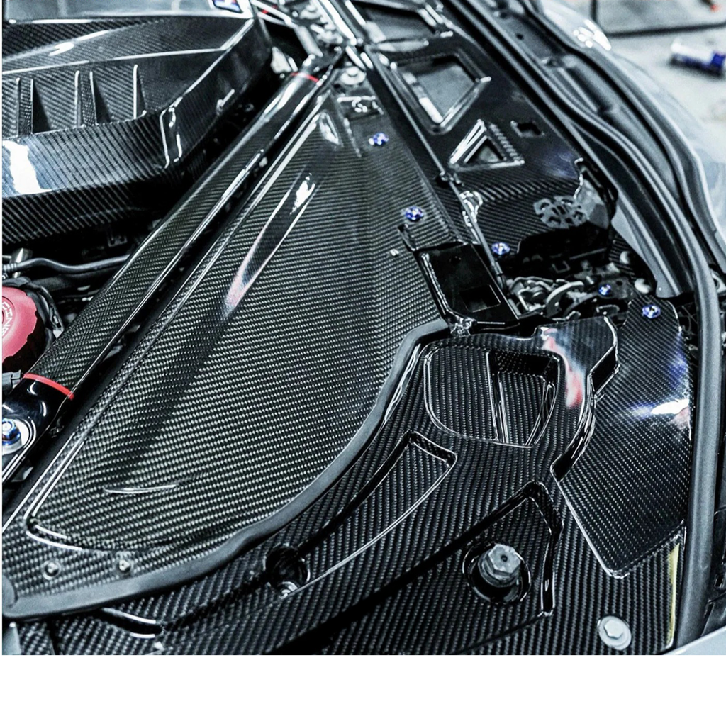 Carbon Fiber Headlamp Covers for BMW G80 G81 M3 G82 G83 M4 G87 M2 - Bull Boost Performance