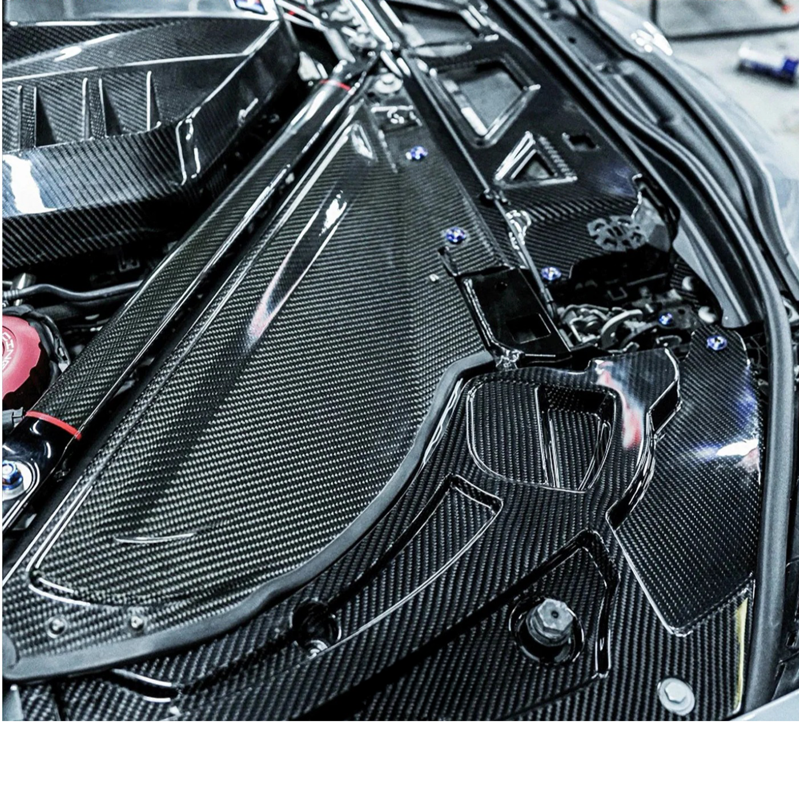 Carbon Fiber Headlamp Covers for BMW G80 G81 M3 G82 G83 M4 G87 M2 - Bull Boost Performance
