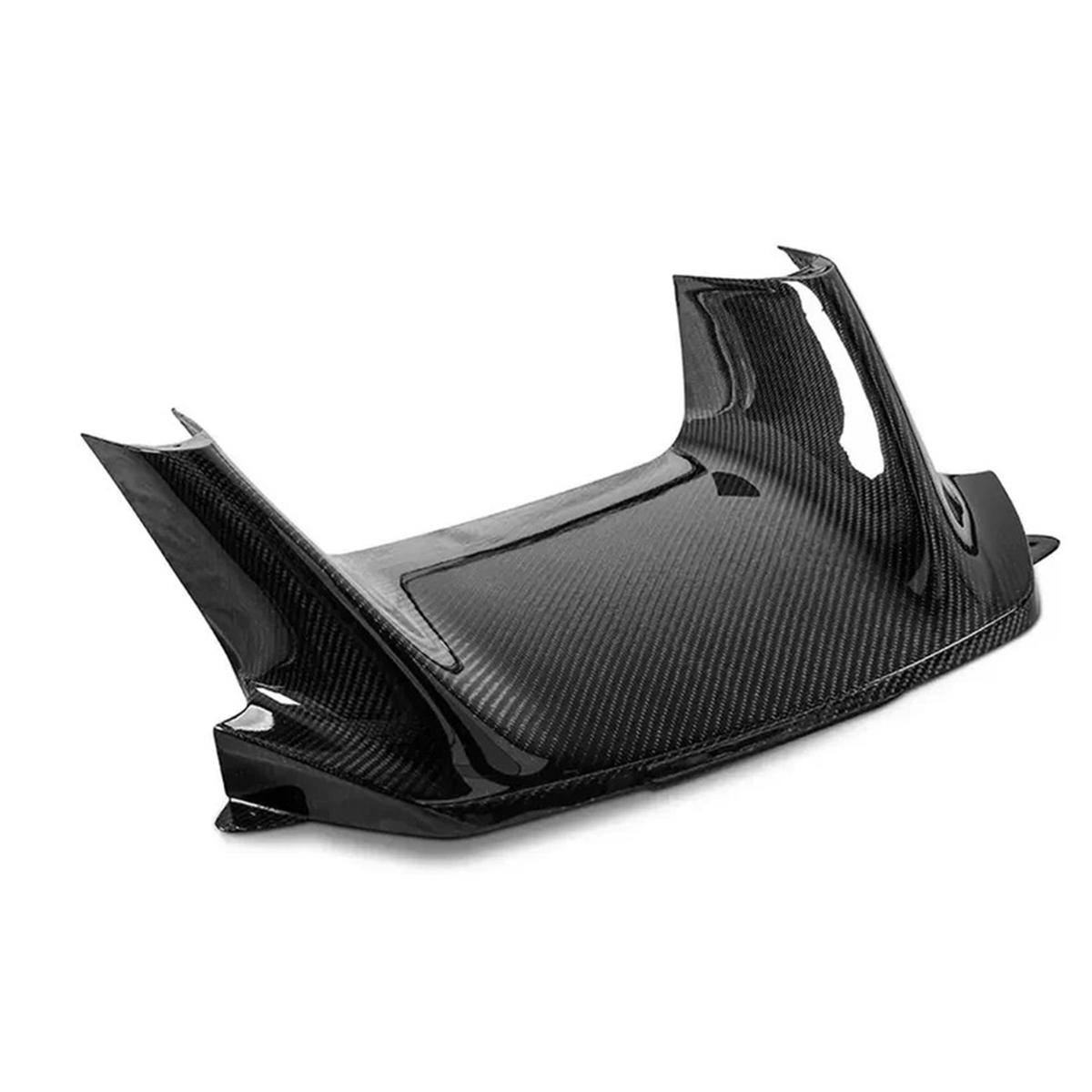 Carbon Fiber Lower Front Bumper Center Trim for Ferrari SF90 by Stratec Systems