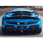 BFA Style Carbon Fiber Rear Diffuser for Ferrari 296 GTB by Stratec Systems