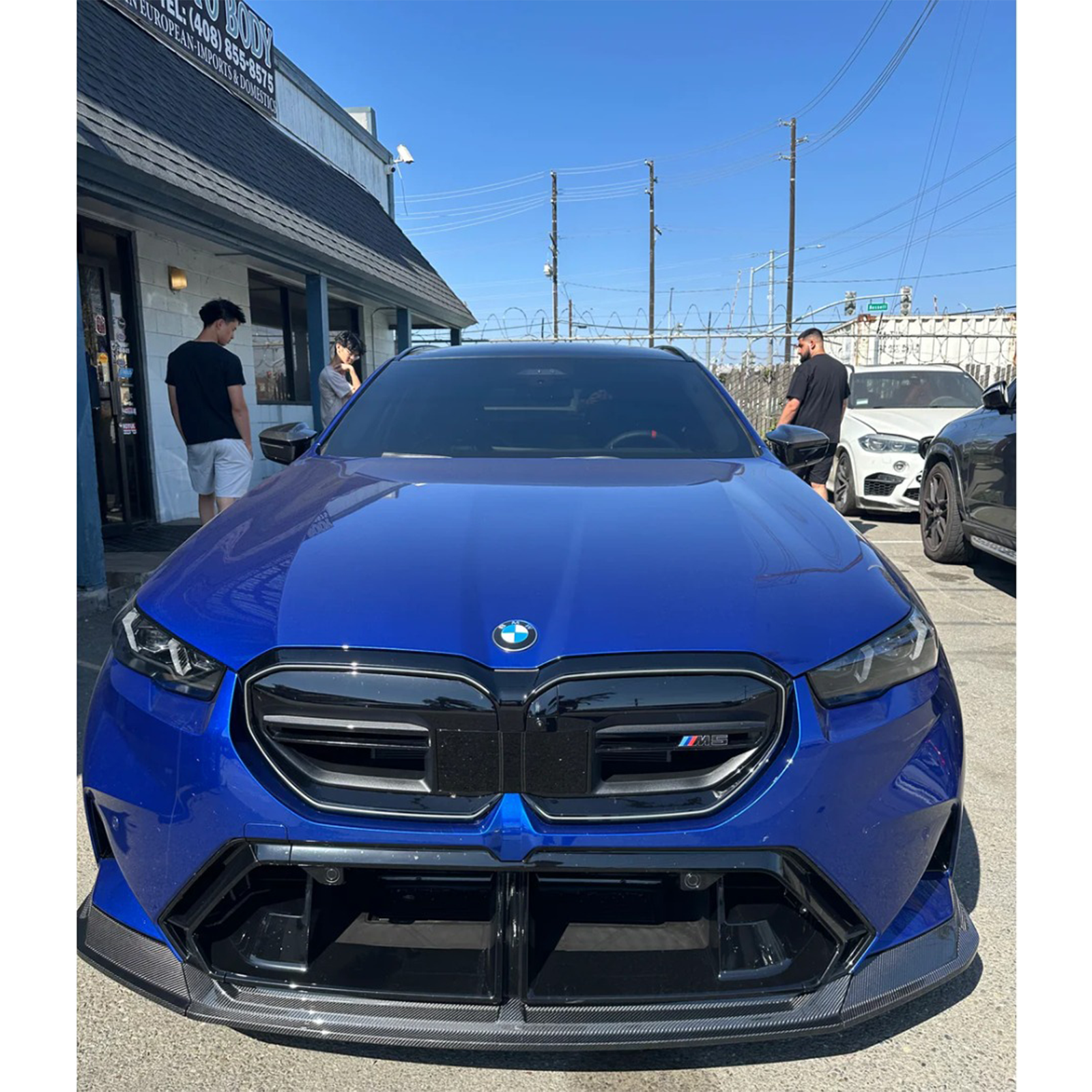 Carbon Fiber M Style Front Splitter Lip for BMW G90 G99 M5 - Bull Boost Performance