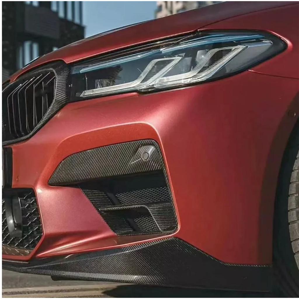Carbon Fiber Front Bumper Air Vent Covers for BMW F90 M5 G30 5 Series - Bull Boost Performance