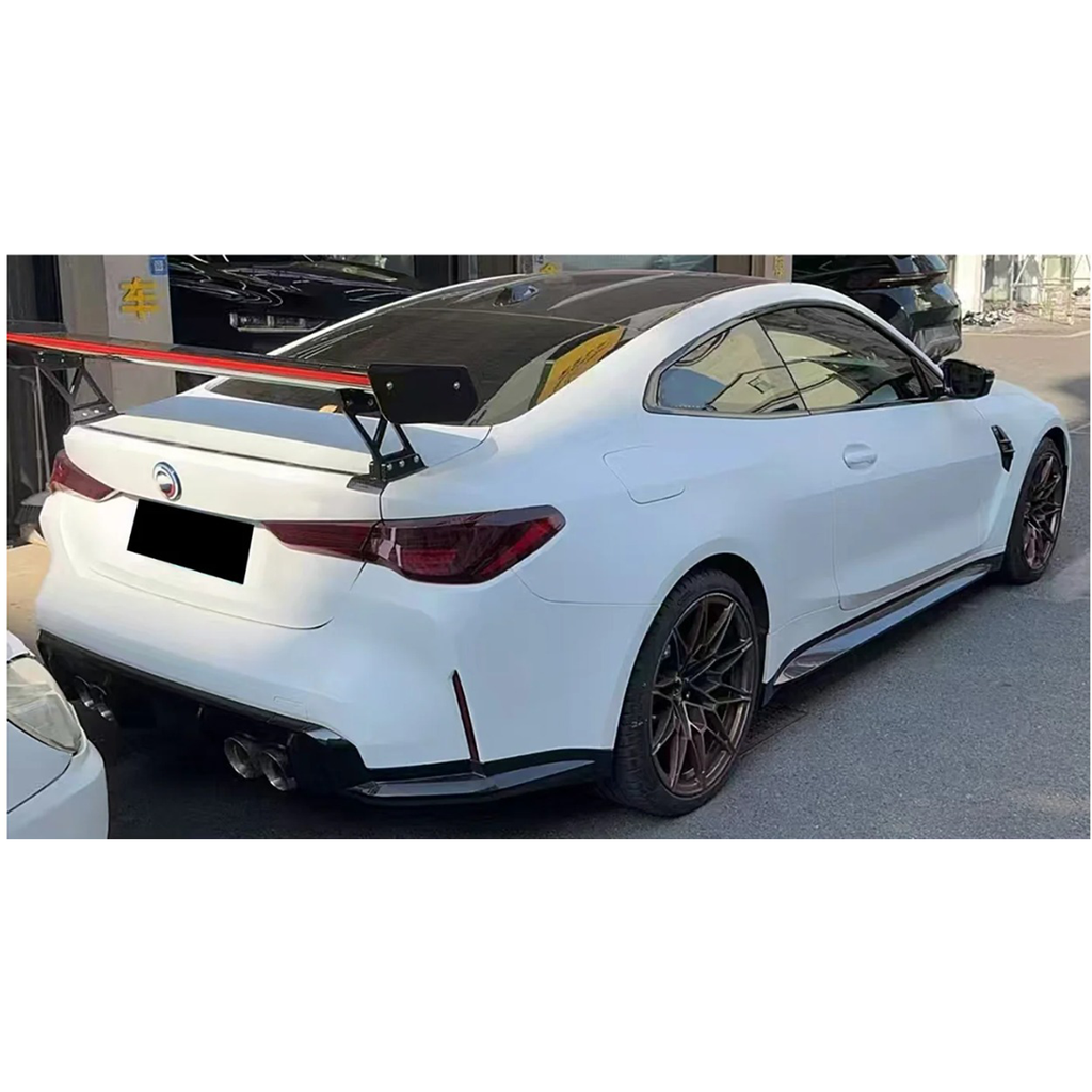 Prepreg Carbon Fiber Wing w/ LED for BMW G80 M3 G82 M4 G87 M2 - Bull Boost Performance