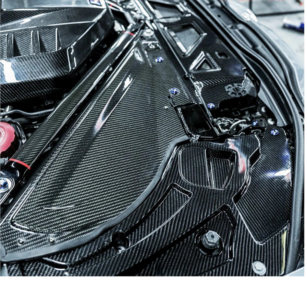 Carbon Fiber Headlamp Covers for BMW G80 G81 M3 G82 G83 M4 G87 M2 - Bull Boost Performance