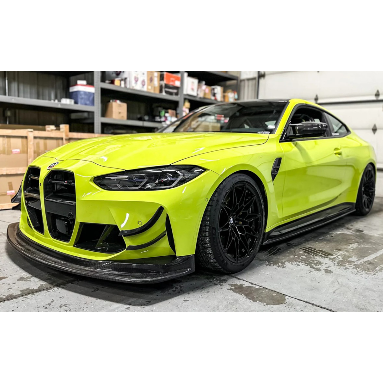 GT4 Carbon Fiber Front Lip for BMW G80 G81 M3 G82 G83 M4 - Bull Boost Performance