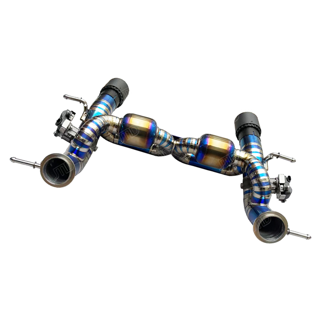 Titanium Valved Catback Exhaust System for Maserati MC20 by Stratec Systems