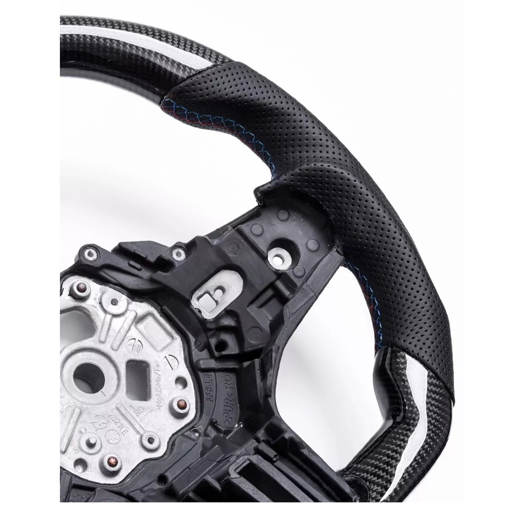 Carbon Fiber Heated Steering Wheel for BMW G Chassis Series - Bull Boost Performance
