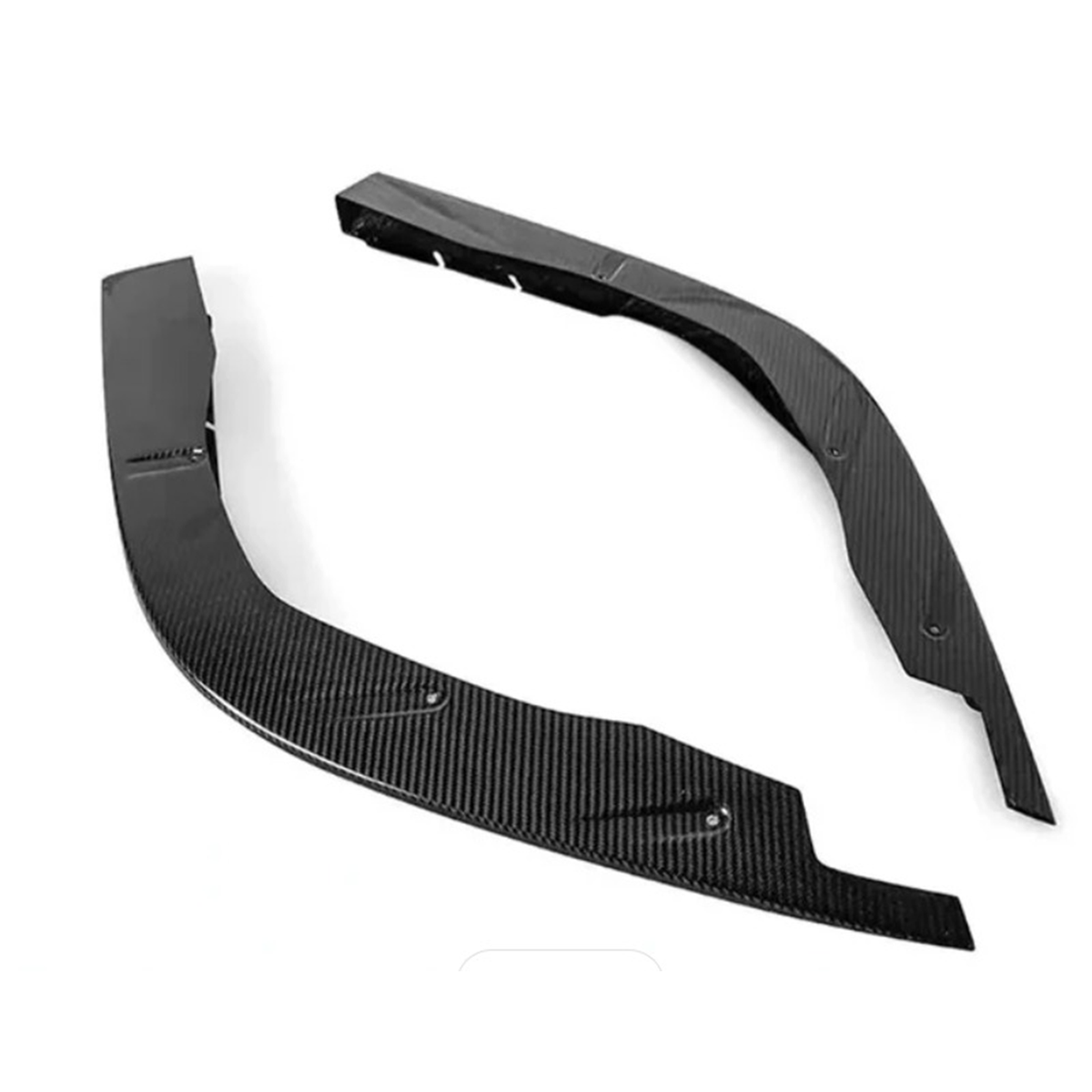 OEM Style Carbon Fiber Side Front Splitter for Ferrari F8 Tributo by Stratec Systems