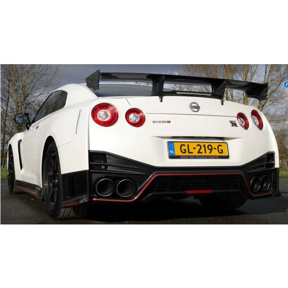 Carbon Fiber N Style Rear Diffuser for Nissan GT R R35 by Stratec Systems