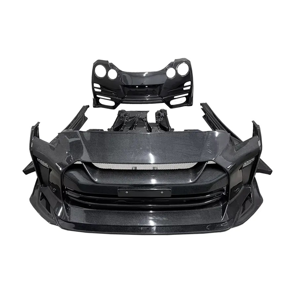 Full Carbon Body Aero Kit for Nissan GT R R35 by Stratec Systems