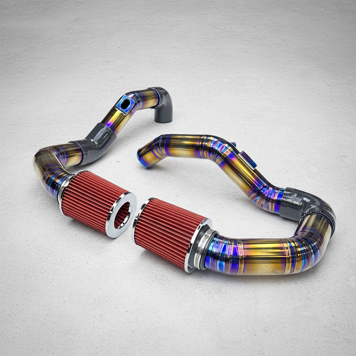 Titanium Air Intake System Complete Upgrade Kit for BMW F80 M3 F82 M4 S55 by Stratec Systems