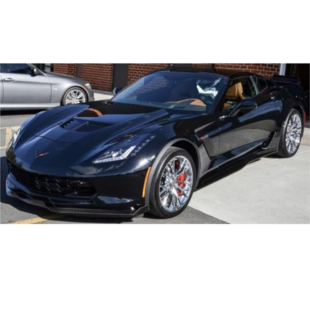 Carbon Fiber Front Lip V2 for Chevrolet Corvette C7 by Stratec Systems