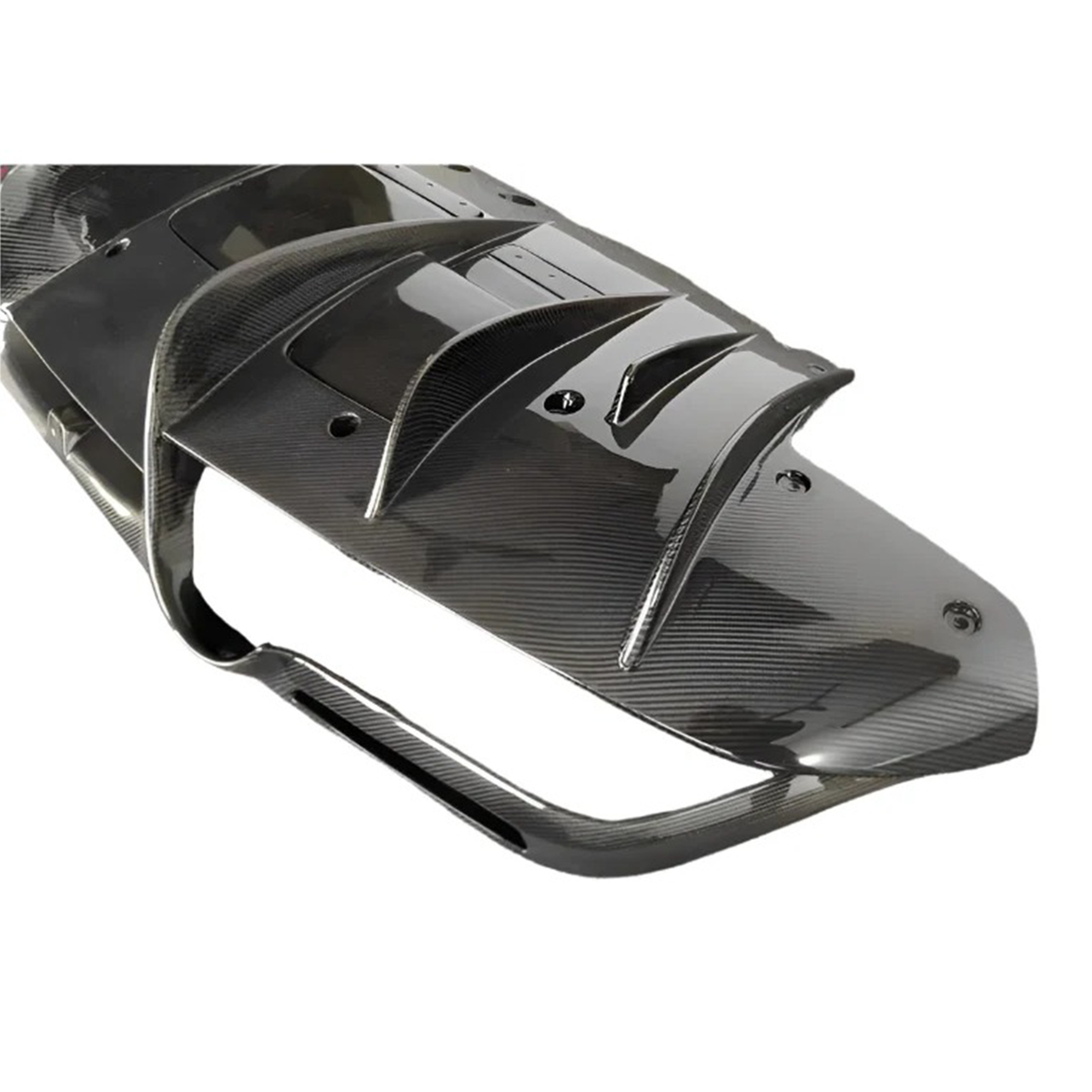 N Style Carbon Fiber Rear Diffuser for Ferrari F8 Tributo by Stratec Systems