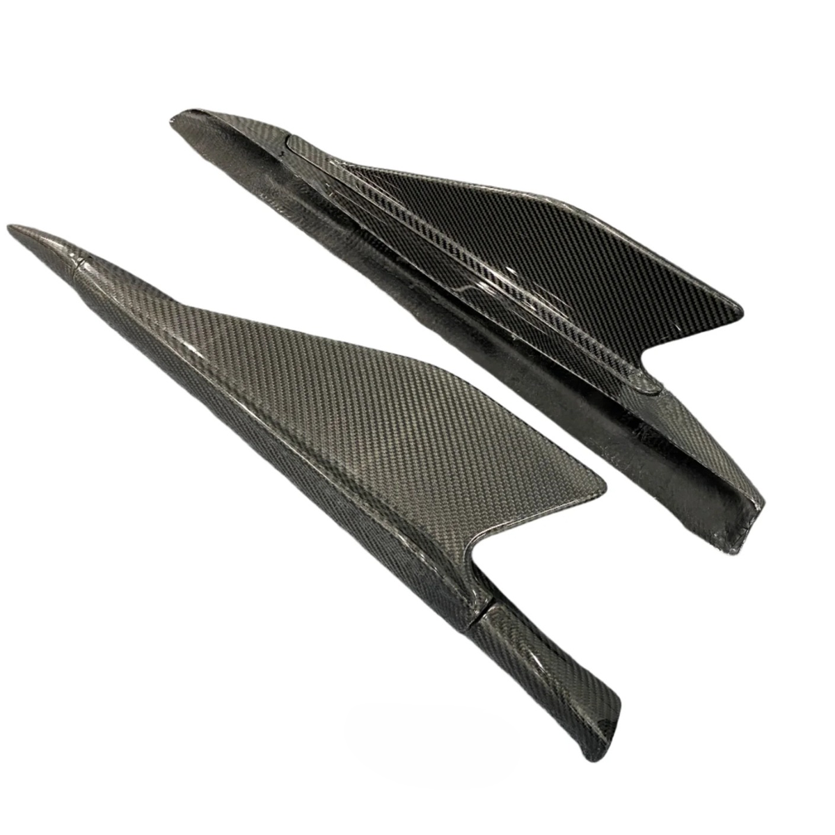 Carbon Fiber Corner Side Skirt Winglet for Ferrari 488 by Stratec Systems