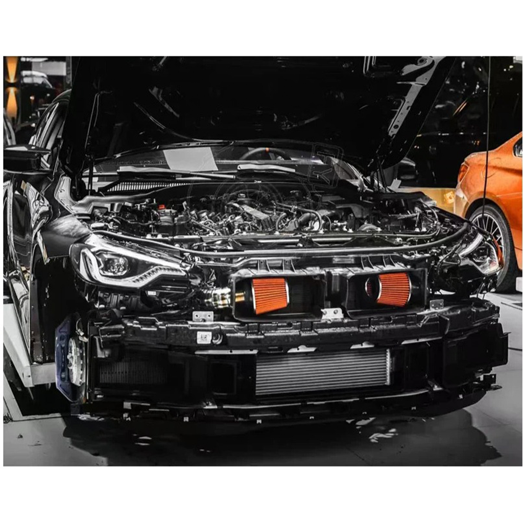 S58 High-Flow Front Mount Air Intake System for BMW G87 M2 G80 M3 G82 M4 - Bull Boost Performance