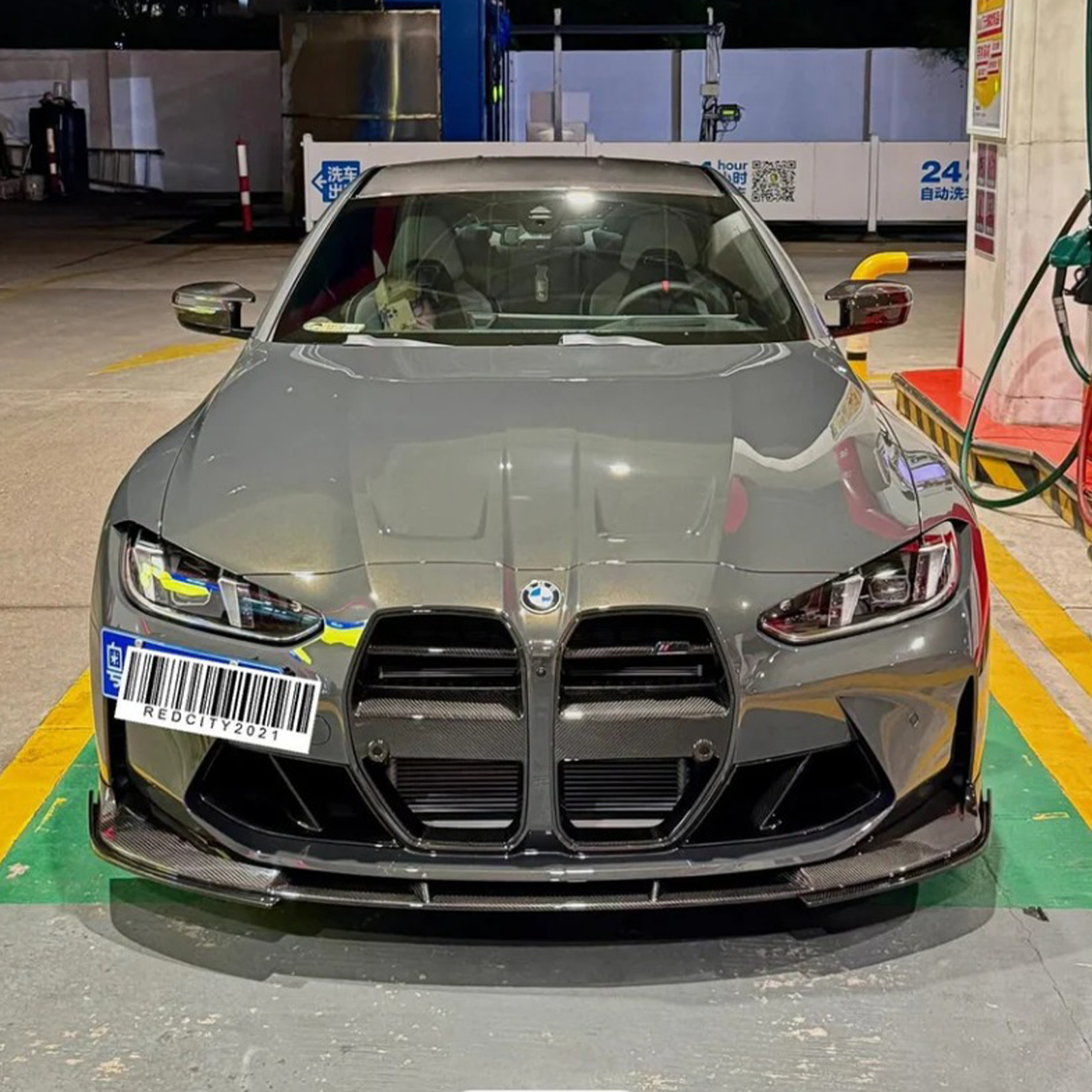3D Style Dry Carbon Fiber Front Lip (OEM Mount) for BMW G80 M3 G82 G83 M4 - Bull Boost Performance