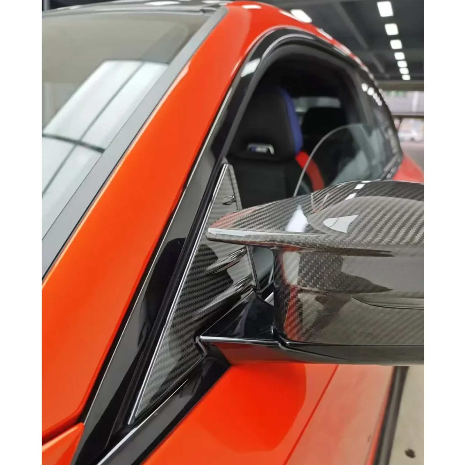 Dry Carbon Fiber Mirror Cap Set for BMW G80 M3 G82 G83 M4 - Bull Boost Performance