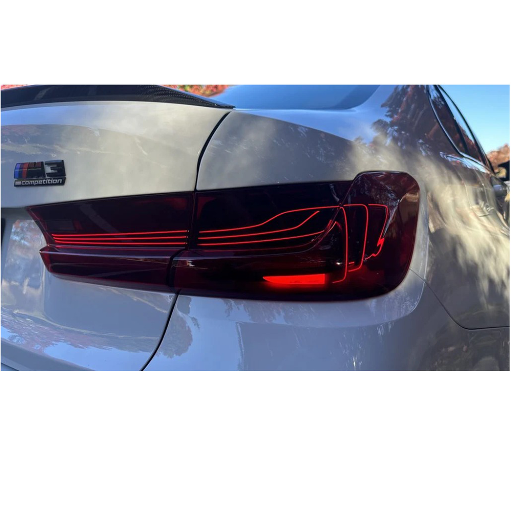 CSL Style Laser Taillights for BMW G80 M3 G20 3 Series - Bull Boost Performance