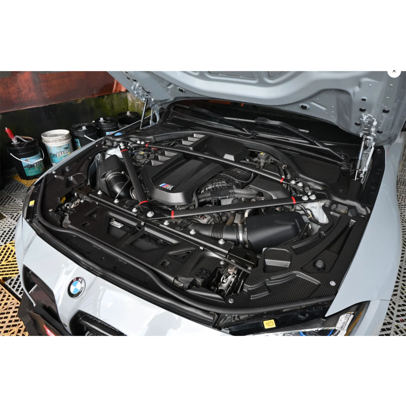 Dry Carbon Front Engine Corner Headlight Cover Set for BMW G8X G80 G81 M3 G82 G83 M4 G87 M2 - Bull Boost Performance