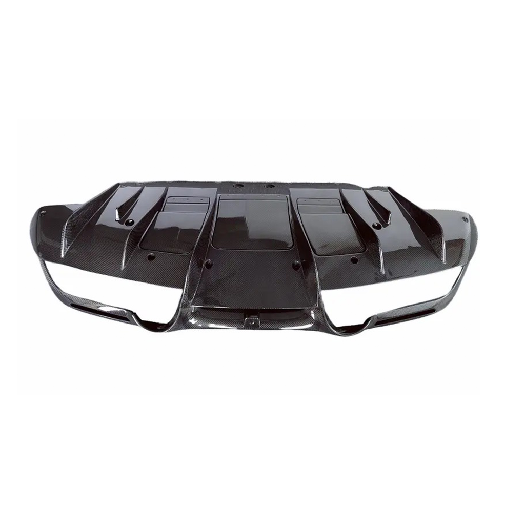 N Style Carbon Fiber Rear Diffuser for Ferrari F8 Tributo by Stratec Systems