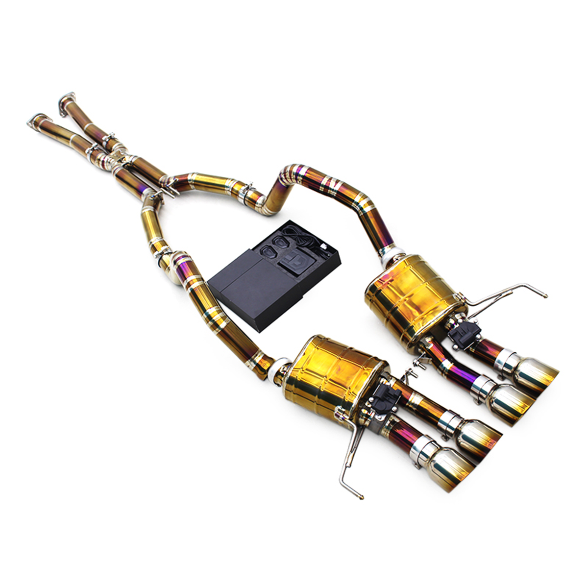 Titanium Catback Valve Exhaust System for Chevrolet Corvette C7 6.2L by Stratec Systems