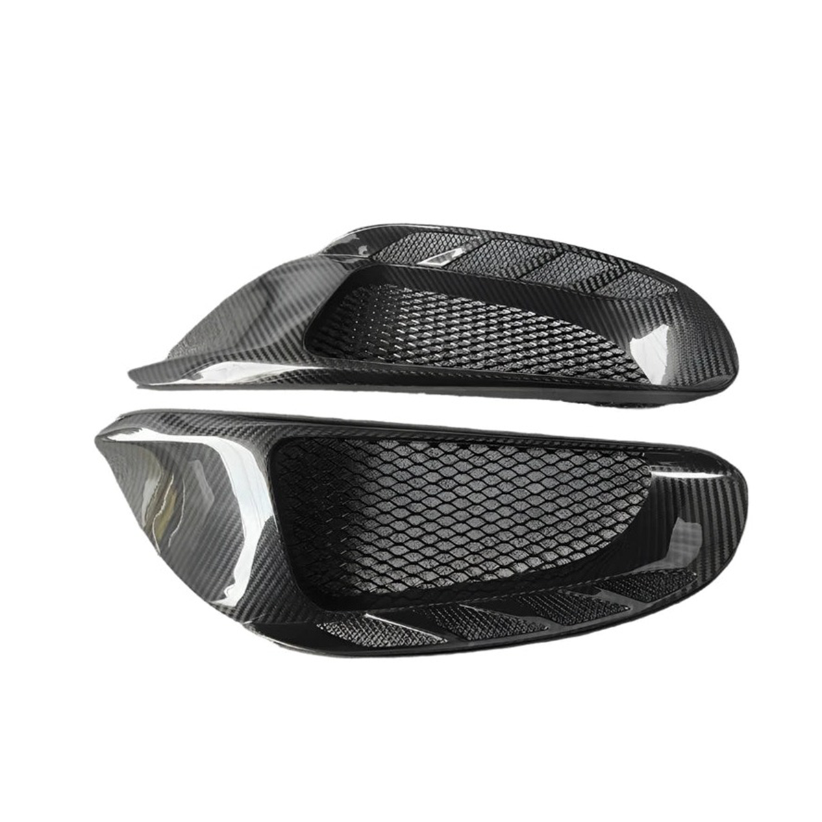 P Style Carbon Fiber Side Air Vent Replacement for Ferrari 488 GTB / Spider by Stratec Systems