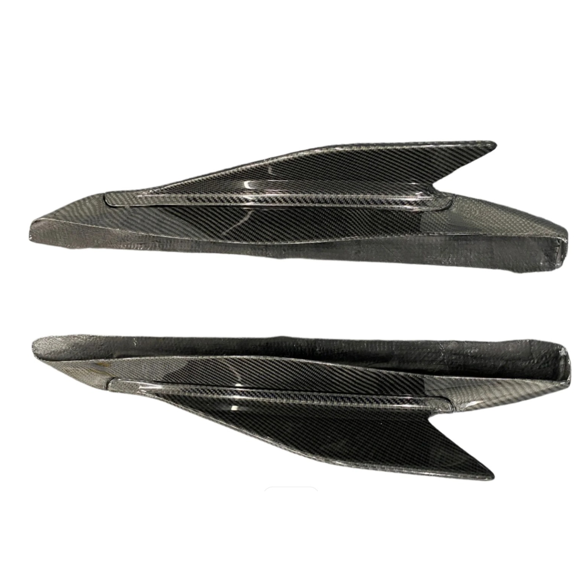 Carbon Fiber Corner Side Skirt Winglet for Ferrari 488 by Stratec Systems