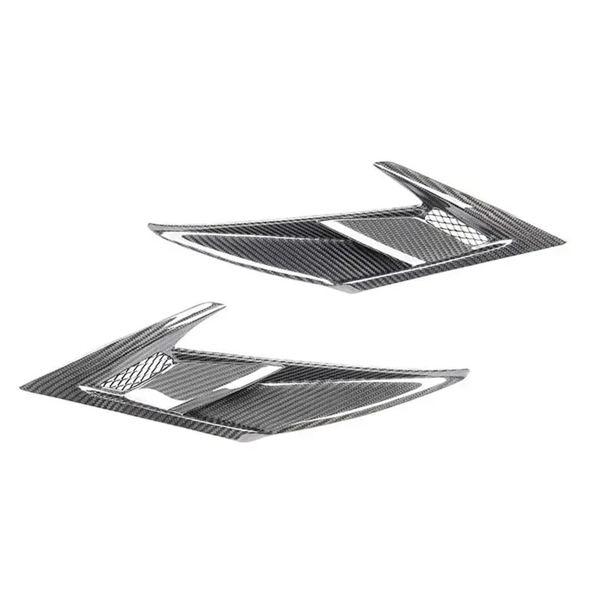 Prepreg Carbon Fiber Front Fender Vent Trims for Ferrari F8 by Stratec Systems