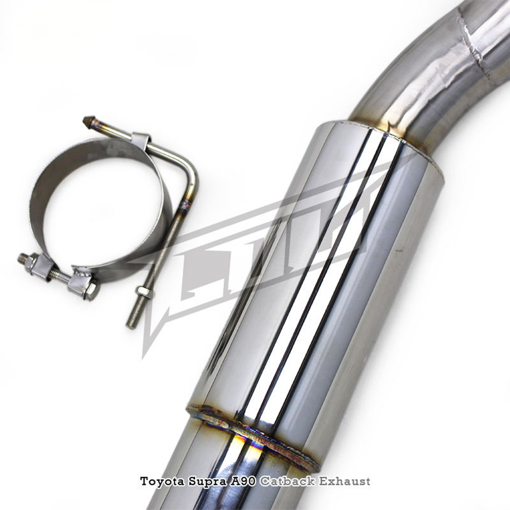 T304 Stainless Catback Exhaust System for Toyota Supra A90 3.0T - Bull Boost Performance