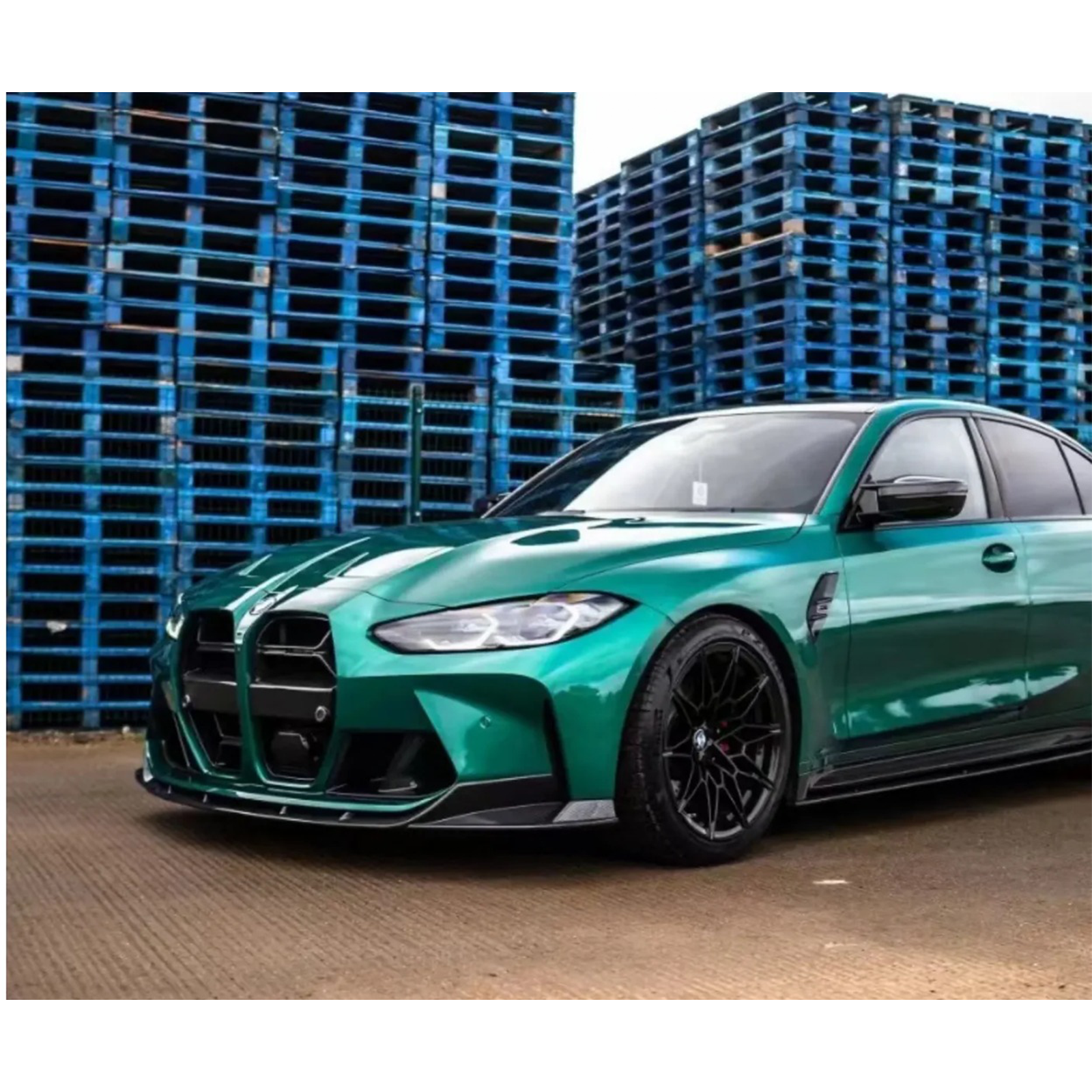 Pre-Preg CT Style Carbon Fiber Front Lip for BMW G80 M3 G82 G83 M4 - Bull Boost Performance