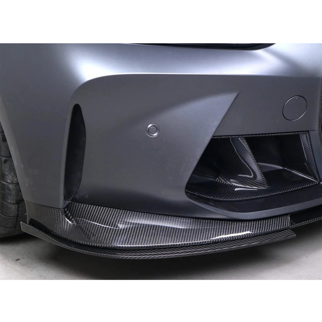 3D Style Dry Carbon Fiber Front Lip (OEM Mount) for BMW G80 M3 G82 G83 M4 - Bull Boost Performance