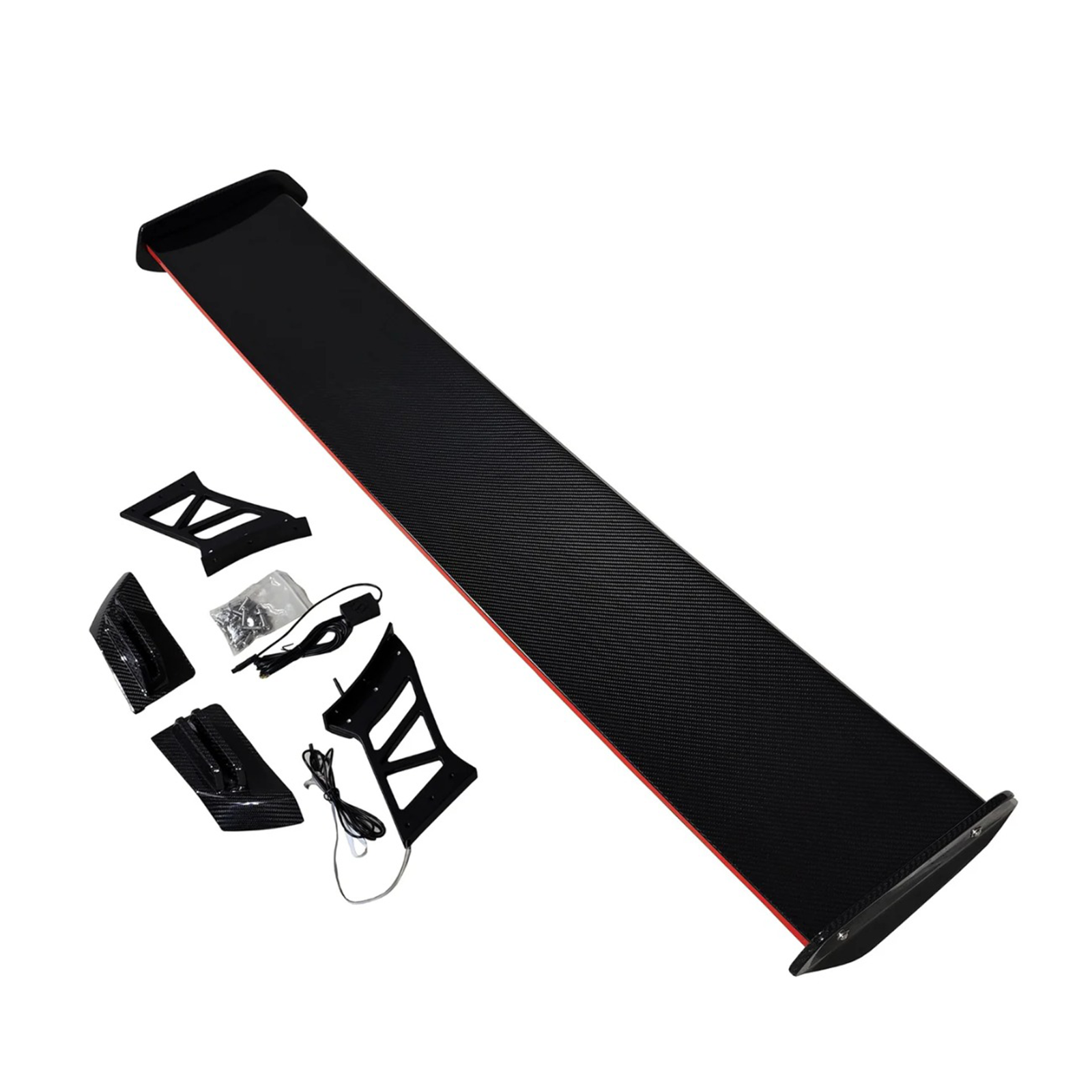 Prepreg Carbon Fiber Wing w/ LED for BMW G80 M3 G82 M4 G87 M2 - Bull Boost Performance