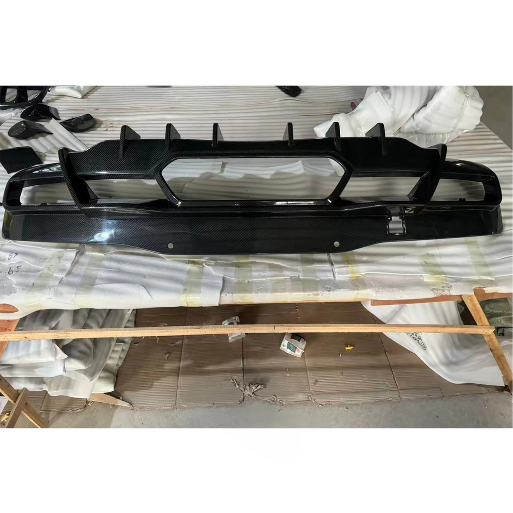 Dry Carbon Fiber Rear Diffuser for Chevrolet Corvette C8 Z06 ZR1 - Bull Boost Performance