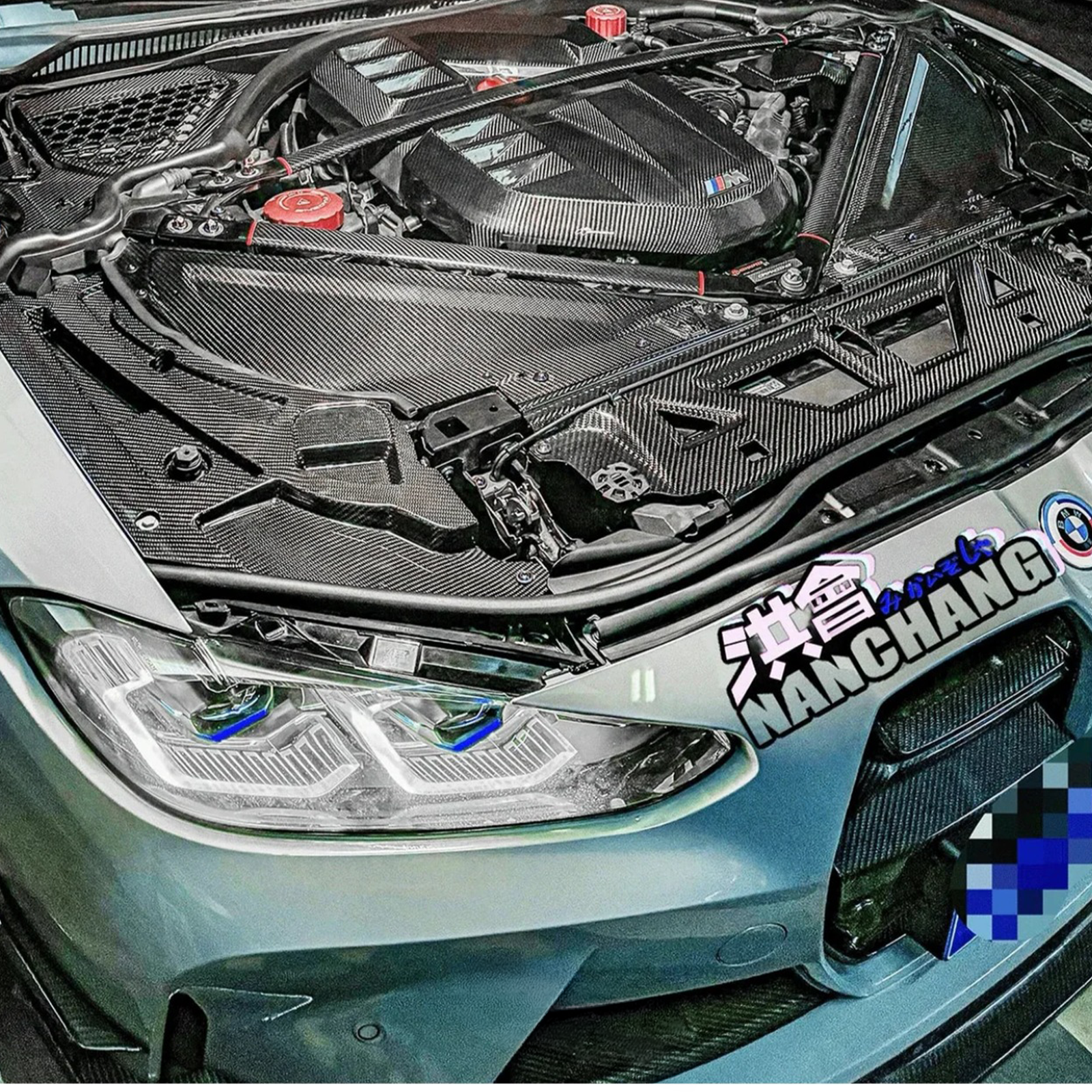 Carbon Fiber Headlamp Covers for BMW G80 G81 M3 G82 G83 M4 G87 M2 - Bull Boost Performance