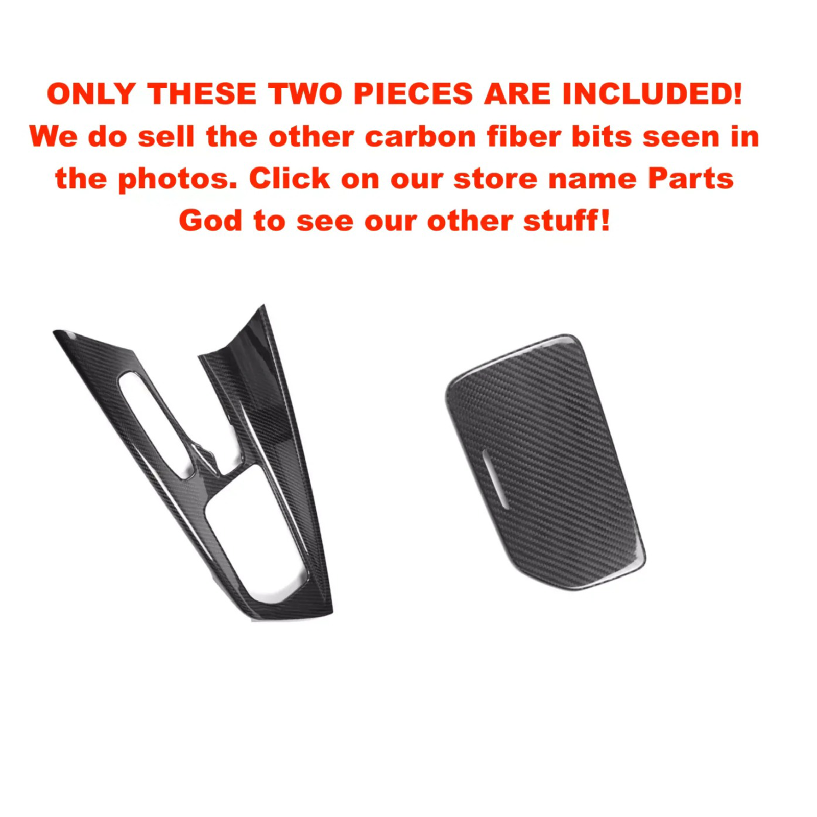 Carbon Fiber Center Console Cover + Cup Holder Lid Cover for Chevrolet Corvette C8 - Bull Boost Performance