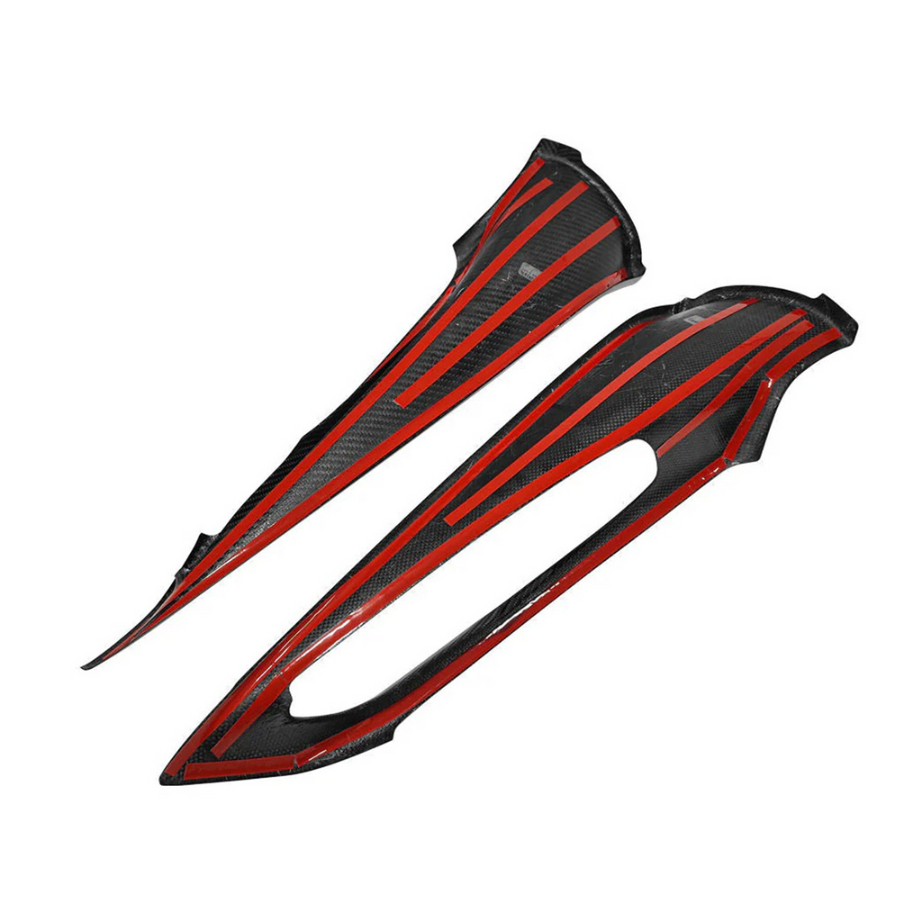 Dry Carbon Fiber Interior Door Bow Cover Trim for Chevrolet Corvette C8 - Bull Boost Performance