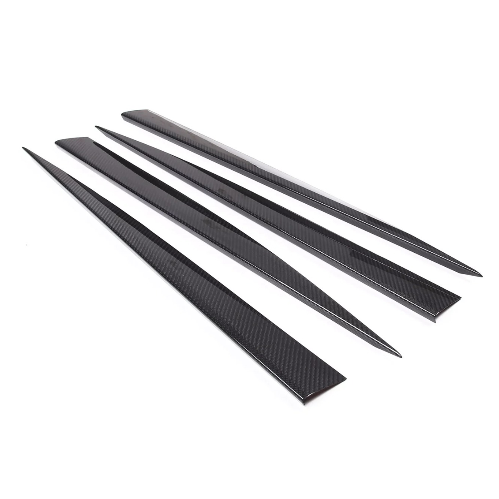 Carbon Fiber Side Skirt Trim Strip for Chevrolet Corvette C8 Stingray Coupe - Bull Boost Performance