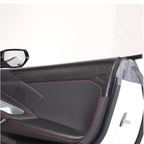 Carbon Fiber Interior Door Upper Panel Trim Cover for Chevrolet Corvette C8 - Bull Boost Performance