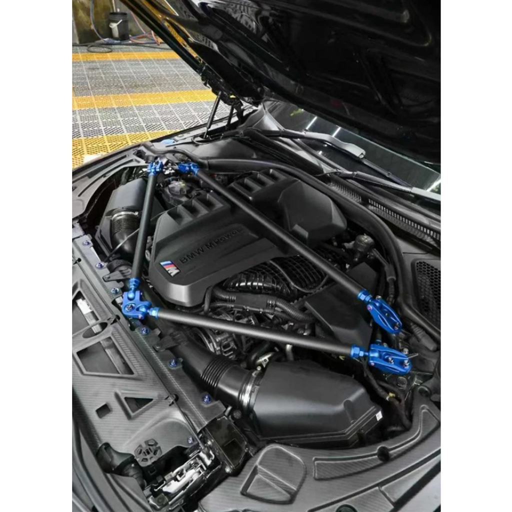 G8X Carbon Fiber Strut Tower Brace for BMW G80 G81 M3 G82 G83 M4 G87 M2 - Bull Boost Performance