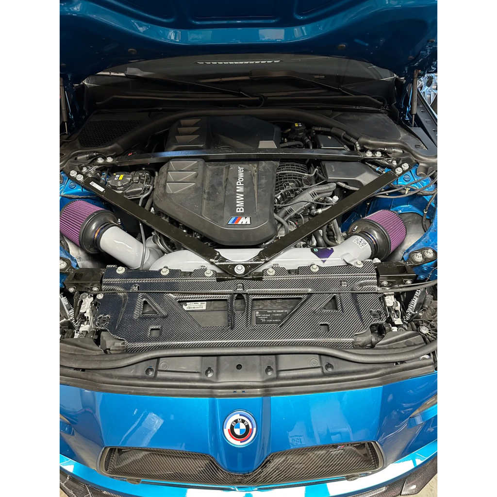 Dry Carbon Fiber Cooling Shroud Cover for BMW G80 M3 G82 G83 M4 - Bull Boost Performance