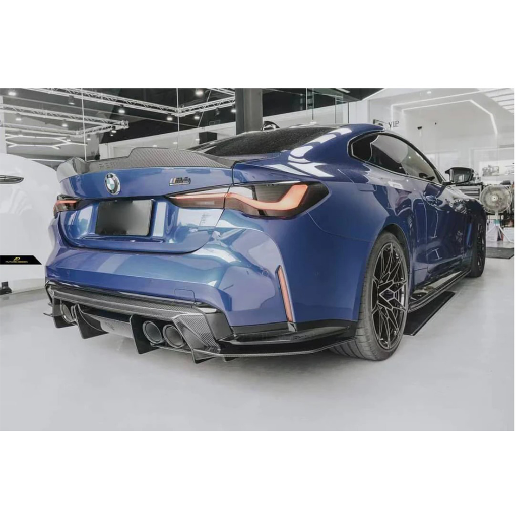 Prepreg Carbon Fiber FD Style Rear Diffuser for BMW G80 M3 G82 M4 - Bull Boost Performance