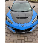 V3 Vented Carbon Fiber Hood Bonnet for Chevrolet Corvette C8 - Bull Boost Performance