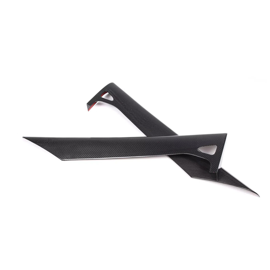 Carbon Fiber Interior Door Upper Panel Trim Cover for Chevrolet Corvette C8 - Bull Boost Performance