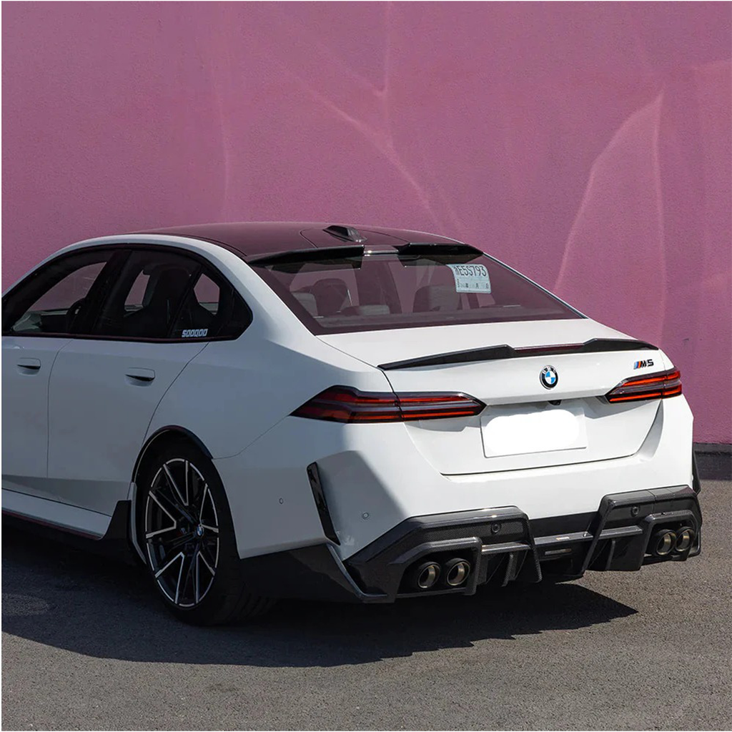 Pre-Preg Carbon Fiber SQ Style Rear Roof Spoiler for BMW G60 5 Series G90 M5 - Bull Boost Performance
