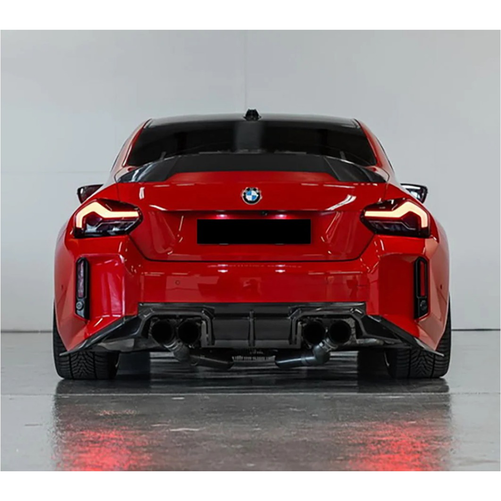 CT Style Carbon Fiber Rear Trunk Spoiler for BMW G87 M2 - Bull Boost Performance