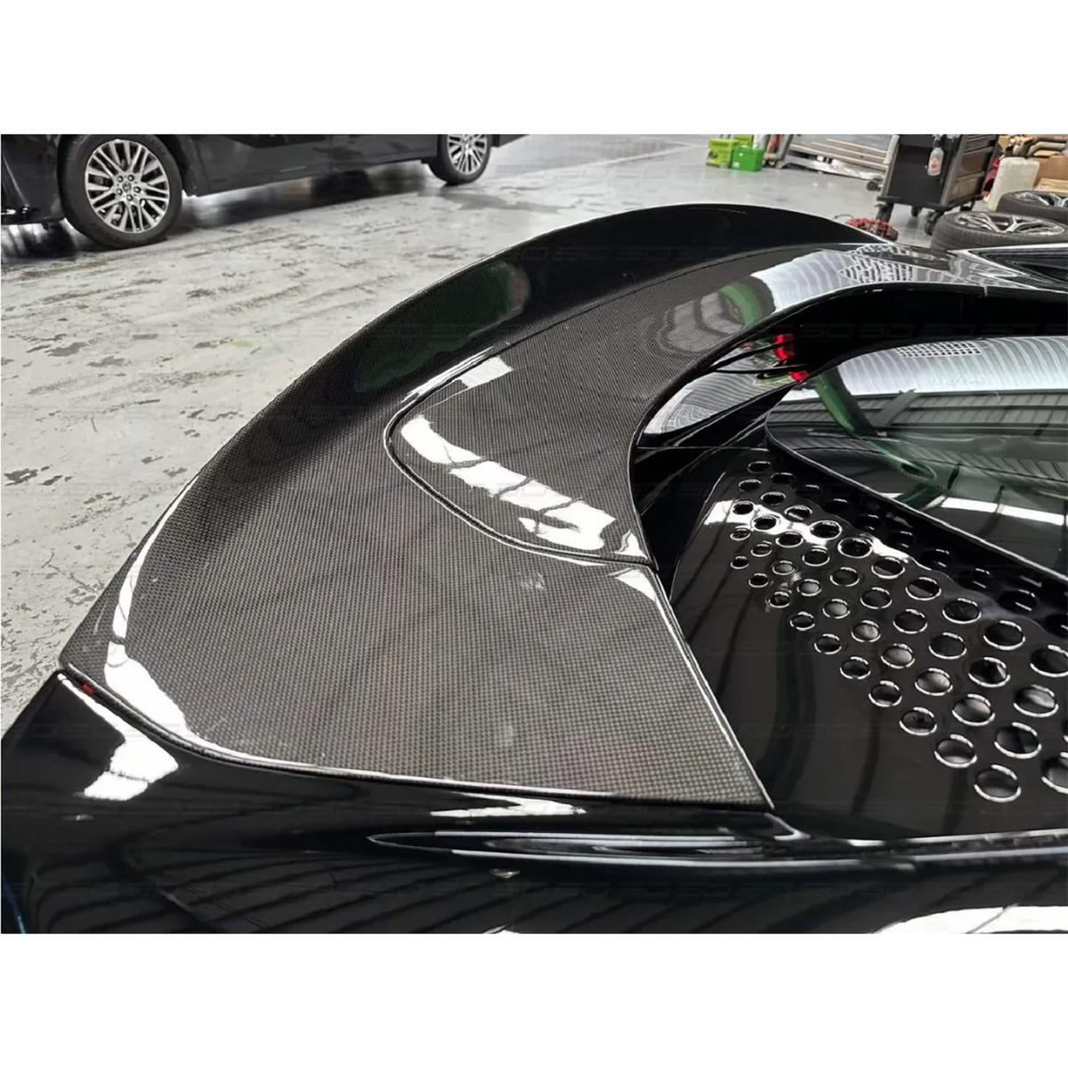 Carbon Fiber Rear Spoiler for Ferrari SF90 by Stratec Systems
