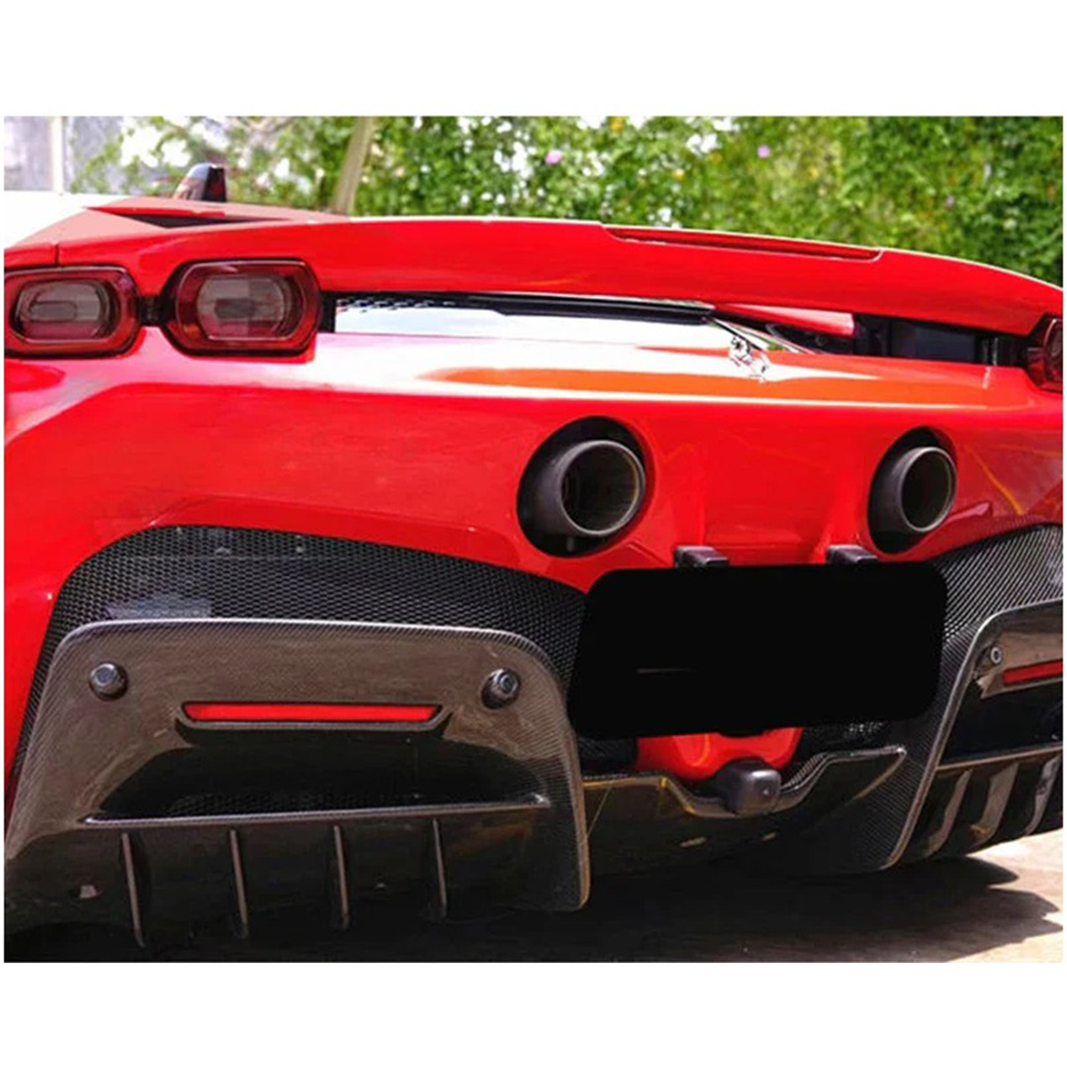 Carbon Fiber Rear Diffuser for Ferrari SF90 by Stratec Systems