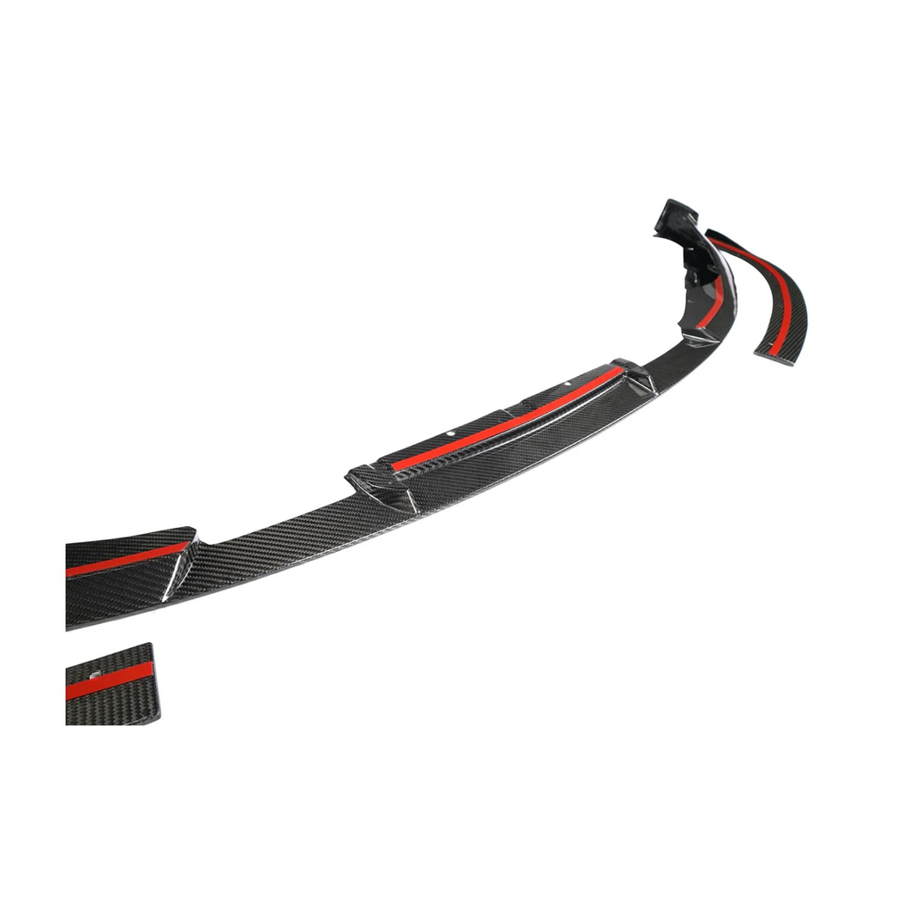 3D Style Dry Carbon Fiber Front Lip (OEM Mount) for BMW G80 M3 G82 G83 M4 - Bull Boost Performance
