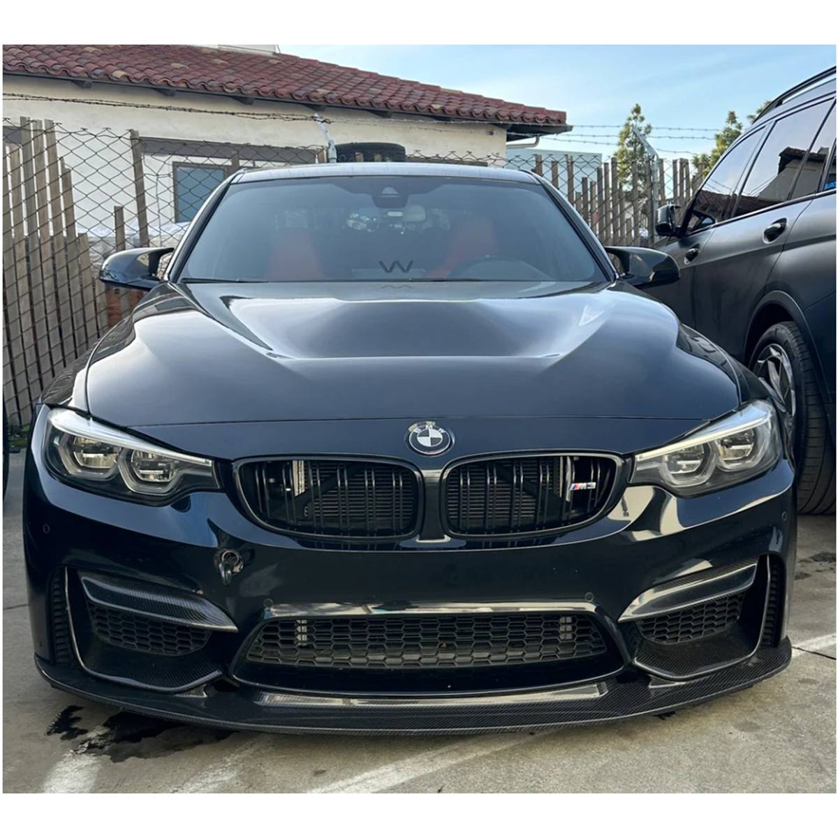 GT4 Style Carbon Fiber Front Lip for BMW F80 M3 F82 F83 M4 by Stratec Systems