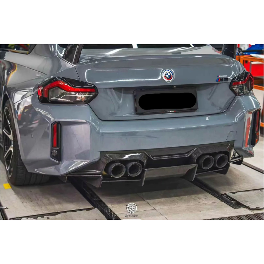 Pre-Preg Carbon Fiber Rear Undertray Diffuser V2 for BMW G87 M2 - Bull Boost Performance